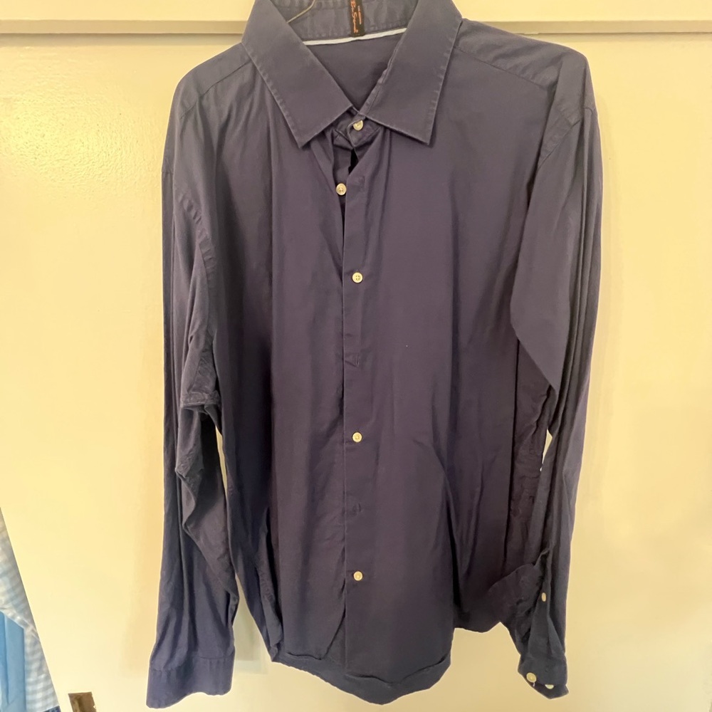 Ben Sherman Blue Casual Button Down Shirt